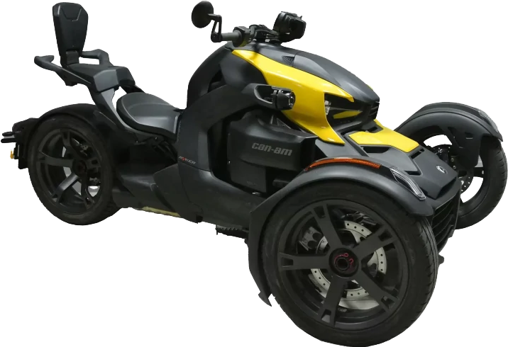 Can-Am Ryker 3-Wheeler in Schwarz und Gelb